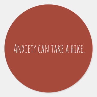 カスタム不安な心の健康 ラウンドシール