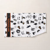 カスタム不気味で面白いハロウィーン風呂 バスタオルセット (ハンドタオル)