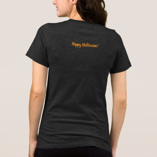 カスタム不気味スタイリッシュブーハロウィーン トライブレンドTシャツ (裏面)