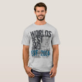 カスタム世界の最高のパパグランジ父の日 Tシャツ (正面フル)