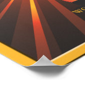 カスタム世界一のトロフィーのポスター ポスター (角)