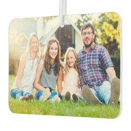 カスタム両側ファミリーフォトカユニークー カーエアーフレッシュナー