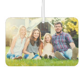 カスタム両側ファミリーフォトカユニークー カーエアーフレッシュナー (正面)