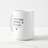 カスタム両親 息子の結婚を生き延びた コーヒーマグカップ (正面左)