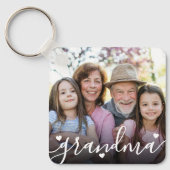 カスタム両面おばあちゃん家族2枚 キーホルダー (正面)