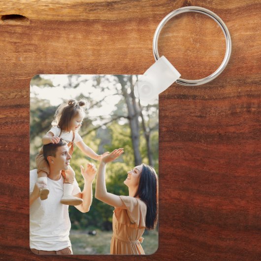 カスタム両面アルミニウムキーチェーン キーホルダー (裏面)