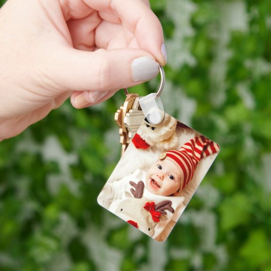 カスタム両面アルミニウムキーチェーン キーホルダー (手)