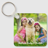 カスタム両面キッズパーソナライズされた2 2枚 キーホルダー (正面)