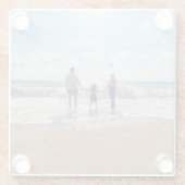 カスタム両面パーソナライズされた ガラスコースター (裏面)