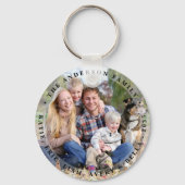 カスタム両面ファミパーソナライズされたリ2枚 キーホルダー (裏面)