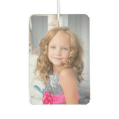 カスタム両面フォトカーパーソナライズされたエア カーエアーフレッシュナー (正面)