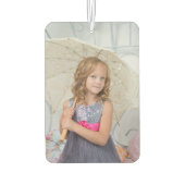 カスタム両面フォトカーパーソナライズされたエア カーエアーフレッシュナー (裏面)