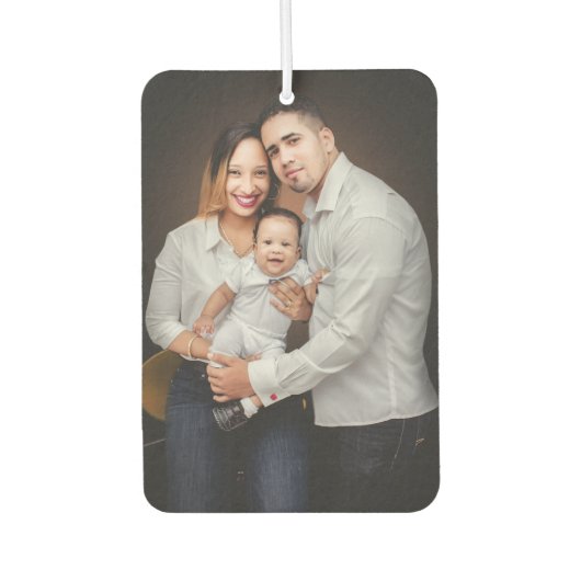 カスタム両面フォトカーパーソナライズされたー カーエアーフレッシュナー (正面)