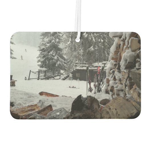 カスタム両面フォトカーパーソナライズされたー カーエアーフレッシュナー (裏面)