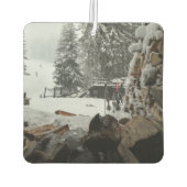 カスタム両面フォトカーパーソナライズされたー カーエアーフレッシュナー (裏面)