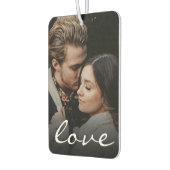 カスタム両面フォトラブスクリプト作成ユニーク カーエアーフレッシュナー (左)