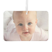 カスタム両面ベビーフォトカーパーソナライズされたエアF カーエアーフレッシュナー (裏面)