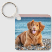 カスタム両面ペットドッグ写真 キーホルダー (正面)