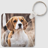 カスタム両面ペット2フォトドッグ恋人 キーホルダー (裏面)