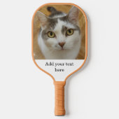 カスタム両面写真名文字パーソナライズされた ピックルボールラケット (正面)