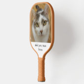 カスタム両面写真名文字パーソナライズされた ピックルボールラケット (左)