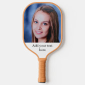 カスタム両面写真名文字パーソナライズされた ピックルボールラケット (裏面)