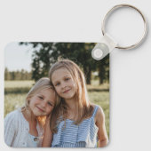 カスタム両面正方形 キーホルダー (裏面)