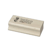 カスタム中世モノグラエレガントム差出人住所 ラバースタンプ (スタンプ)