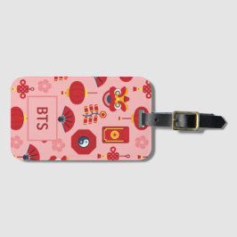 カスタム中国の年アイコムピンク ラゲッジタグ