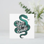 カスタム中国の蛇ティール(緑がかった色)白年 カード (スタンド正面)