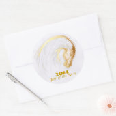 カスタム中国の馬年〔占星術の〕十二宮図誕生日シール ラウンドシール (封筒)