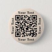 カスタム中小企業ウェブサイトを作成する QRコードをスキャンする 缶バッジ (正面)