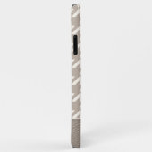 カスタム中性アイボリートープ千鳥格子のパターン Case-Mate iPhoneケース (裏面/右)