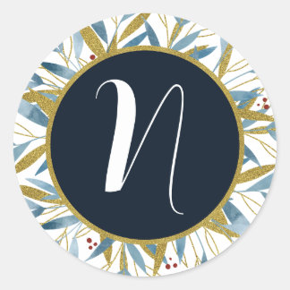 カスタム丸い黄金の枝の枠 ラウンドシール