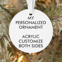 カスタム丸パーソナライズされたアクリル系フォトオーナメント オーナメント