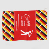 カスタム主へのキリスト教の揺れ ゴルフタオル (横)