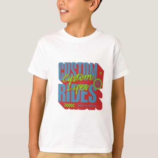 カスタム乗り物カスタムTシャツ Tシャツ (正面)