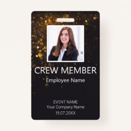 カスタム乗務員QRコードイベントグリッターバッジ バッジ