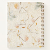 カスタム乾かわいらしフローラ背縁ど面 ノートブック (裏面)