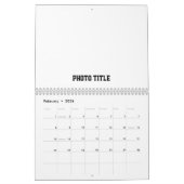 カスタム予定表の写真と文字の追加 カレンダー (2月 2026)