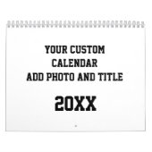 カスタム予定表の写真と文字の追加 カレンダー (カバー)