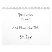 カスタム予定表の写真と文字の追加 カレンダー (カバー)