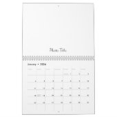 カスタム予定表の写真と文字の追加 カレンダー (1月 2026)