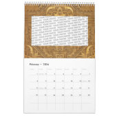 カスタム予定表「ヴィンテージスタイル」 +写真 カレンダー (2月 2026)