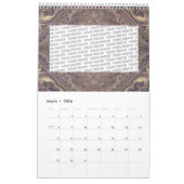 カスタム予定表「ヴィンテージスタイル」 +写真 カレンダー (3月 2026)