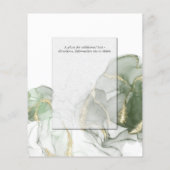 カスタム予算の金ゴールド結婚ミュートSage Green Ink (裏面)