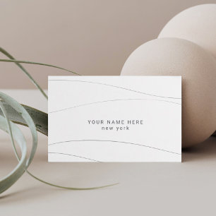 カスタム予算モダン抽象芸術・ウェーブ エンクロージャーカード