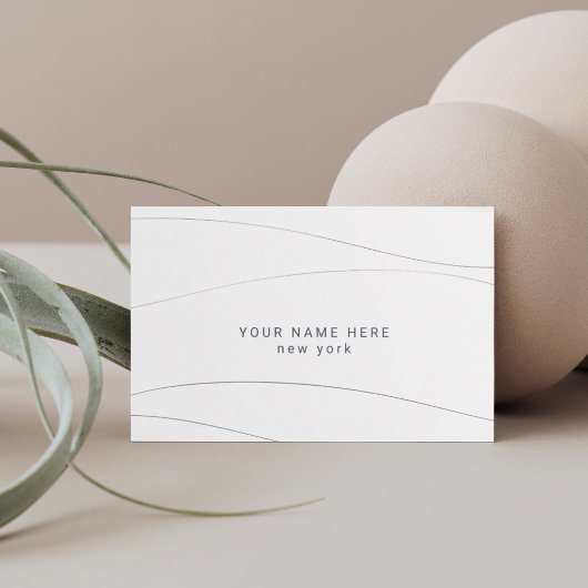 カスタム予算モダン抽象芸術・ウェーブ エンクロージャーカード