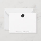 カスタム事業会社 ノートカード (裏面)