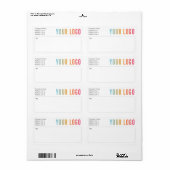 カスタム事業出荷ラベル差出人住所 ラベル (フルシート)